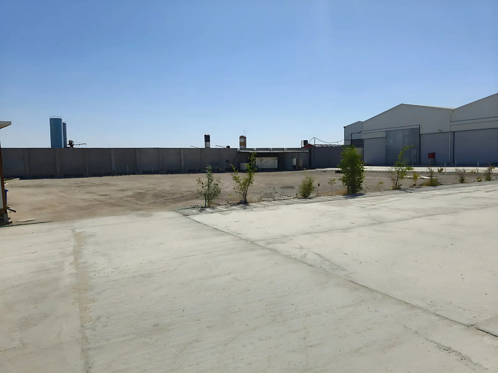 The Desert Rock warehouse and yard in Basra